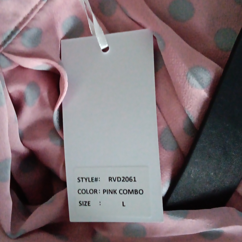 Rosevelvet Women's Midi Pink Combo Dress Size Large NWT - Picture 6 of 6